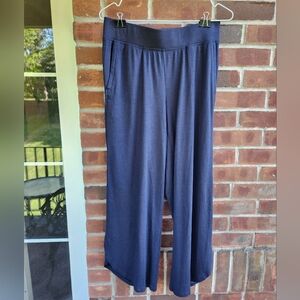 NWOT L.L. Bean Women's Restorative Sleepwear Sleep Pants Navy XS Wide Leg